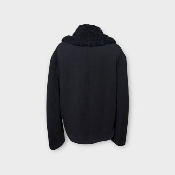 Athleta Westbound Sherpa Jacket Small Black Fleece Lined Women Cozy Travel EUC - Picture 6 of 8